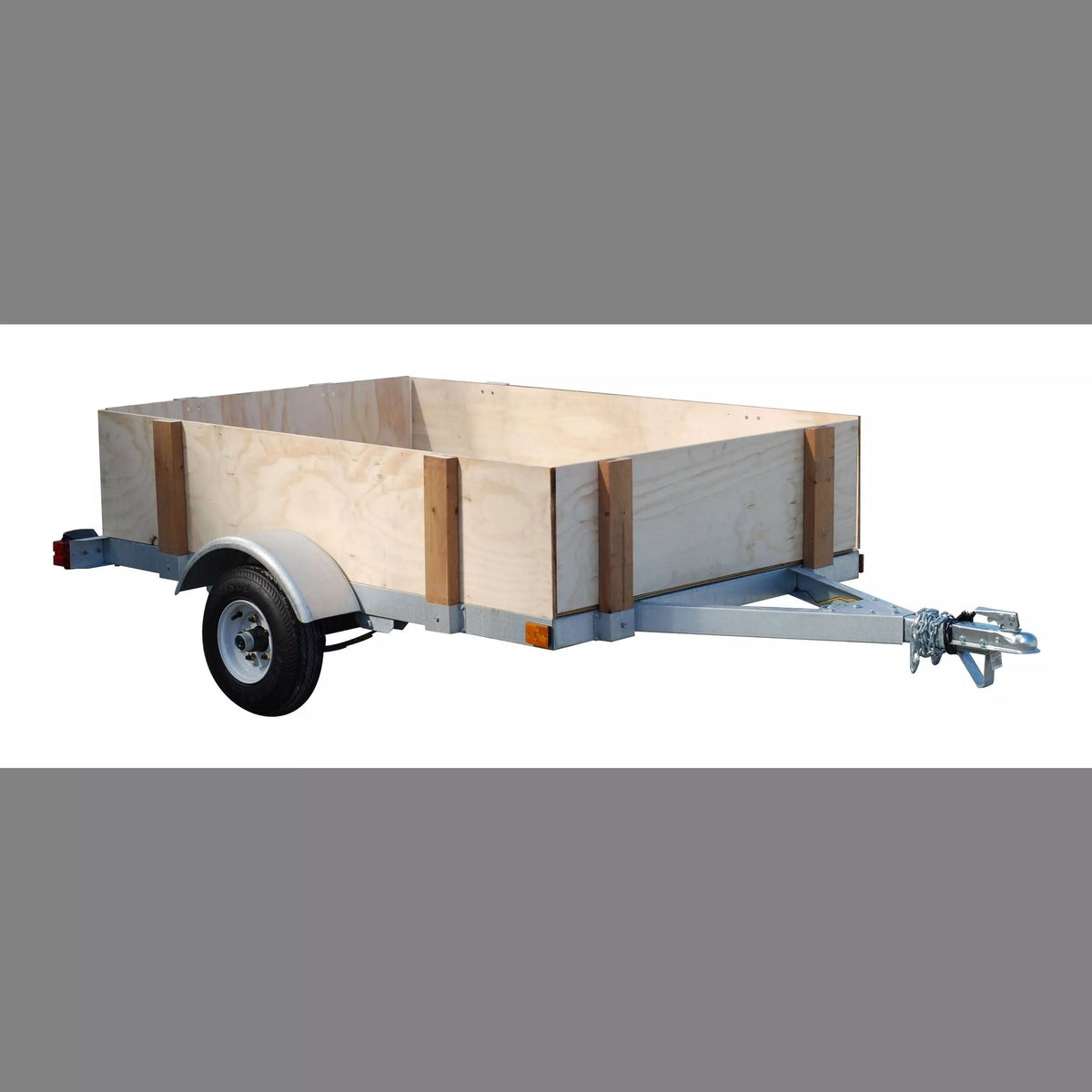 Galvanized Kit Trailer, 4-ft x 8-ft