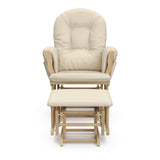 Hoop Glider and Ottoman, Natural/Beige