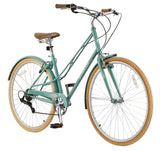 Trillium Adult Bike, 700C, 7-Speed Cruiser Bike, Green