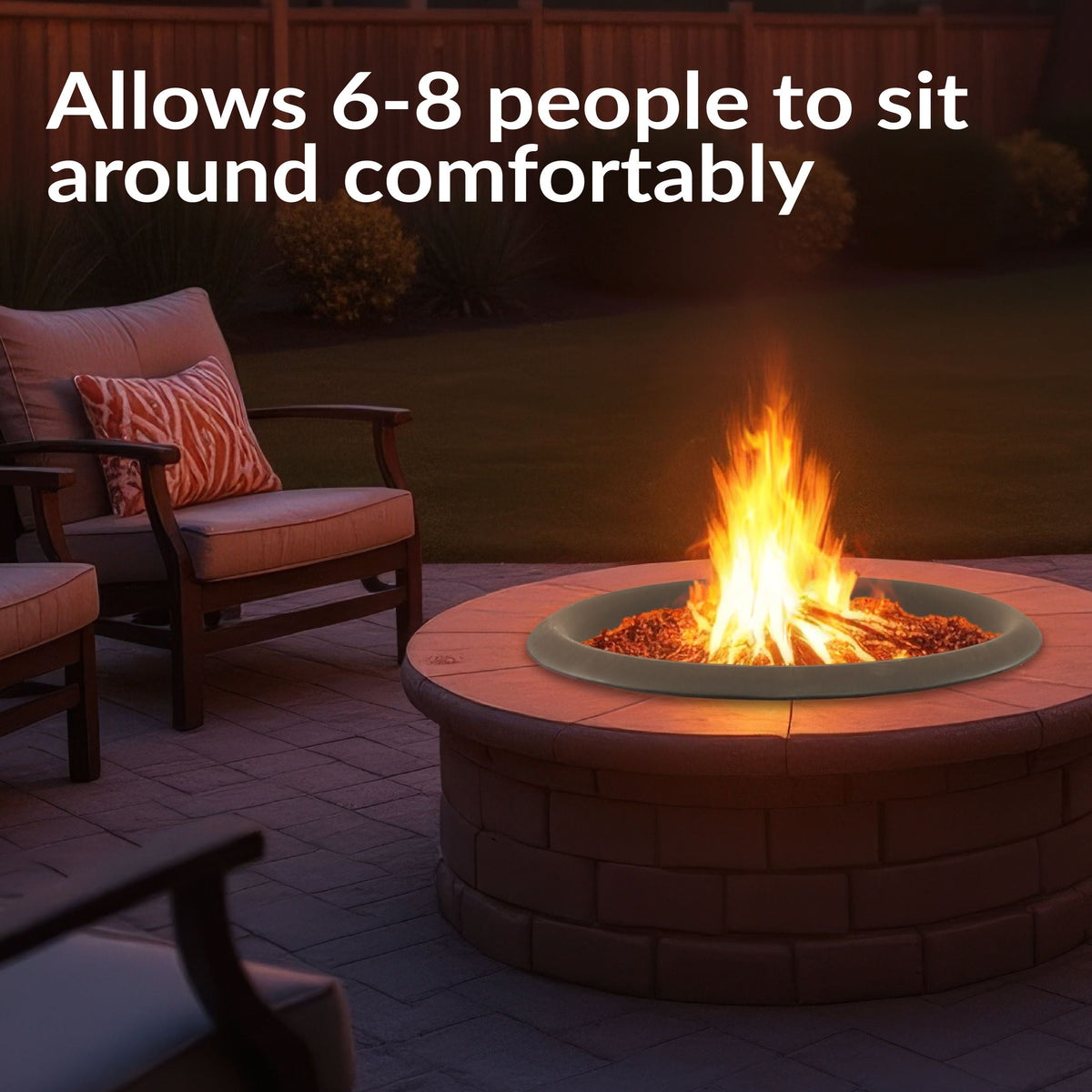 Decor Replacement Fire Pit Bowl, Black, 32-in