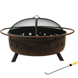 Décor Steel Cosmic Fire Pit, Extra-Large, 42-in