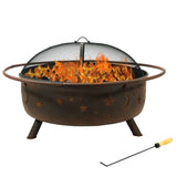 Décor Steel Cosmic Fire Pit, Extra-Large, 42-in