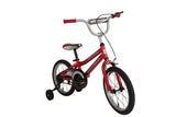 Titanium Kids' Bike with Training Wheels, Red, 16-in