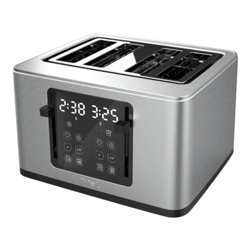 4-Slice Stainless Steel Digital Toaster, Extra wide slots, 7 Browning levels R502
