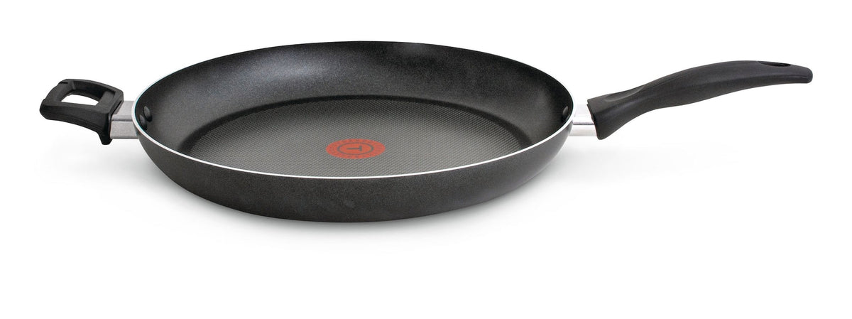 Giant Aluminum Non-Stick Frying Pan, Dishwasher & Oven Safe, Black, 13-in