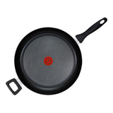 Giant Aluminum Non-Stick Frying Pan, Dishwasher & Oven Safe, Black, 13-in
