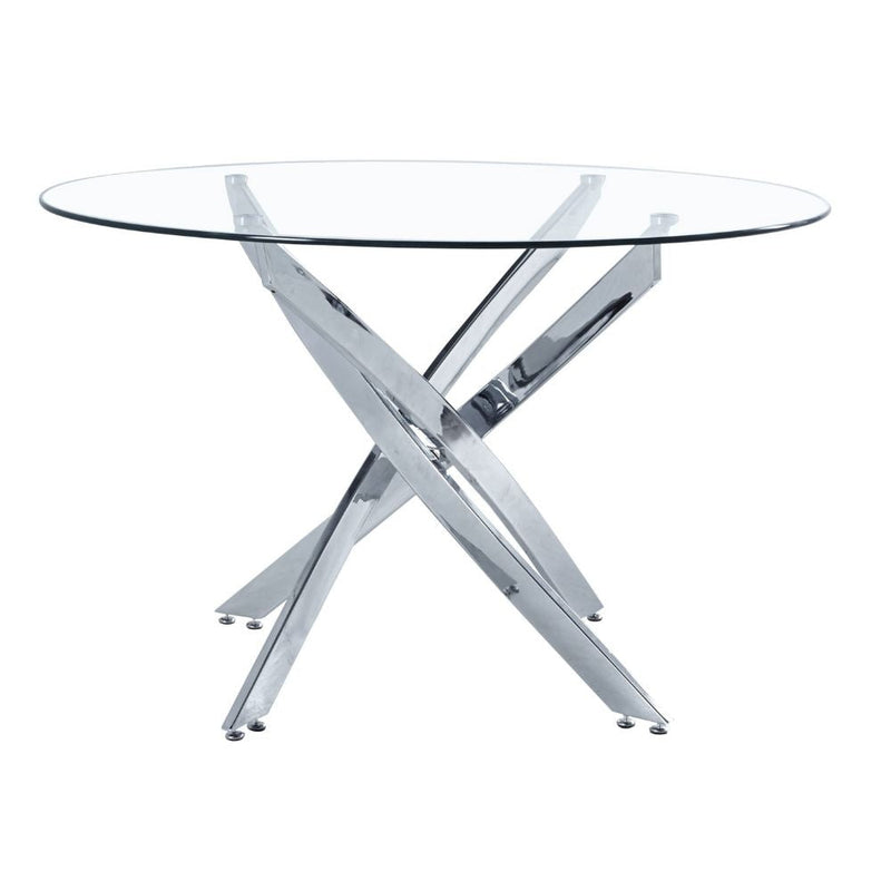 Star Glass Round Dining Table G135
