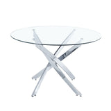 Star Glass Round Dining Table
