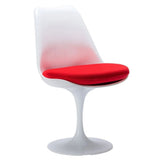 Tulip Chair Armless Chair, Fiberglass, Red