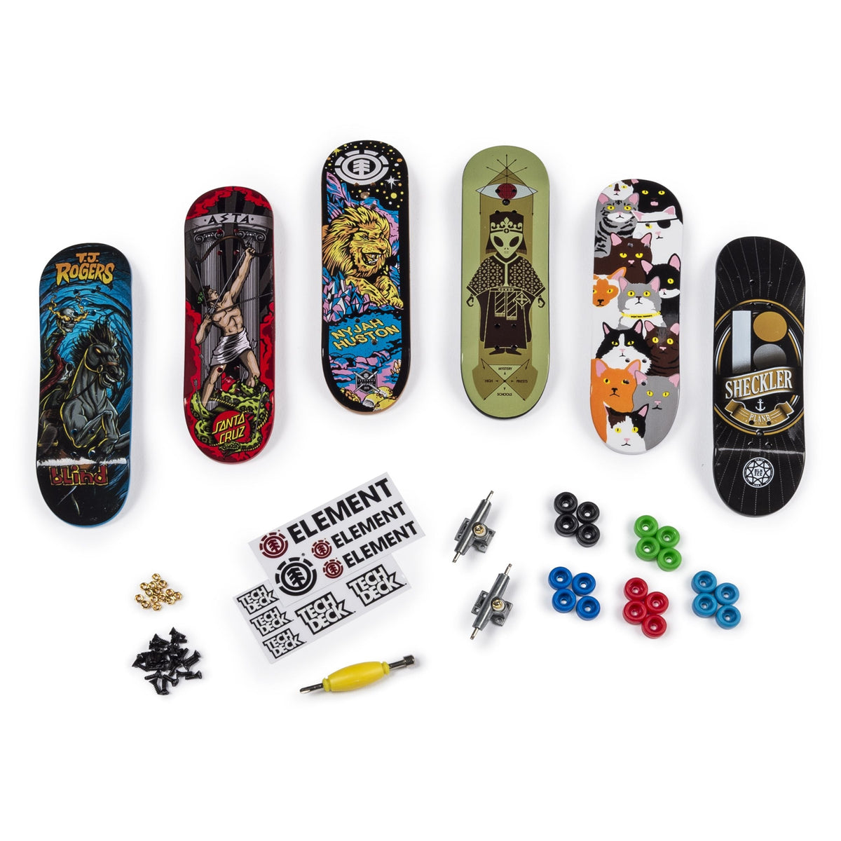 Sk8shop Finberboard Bonus Pack, Ages 6+, 6-pk