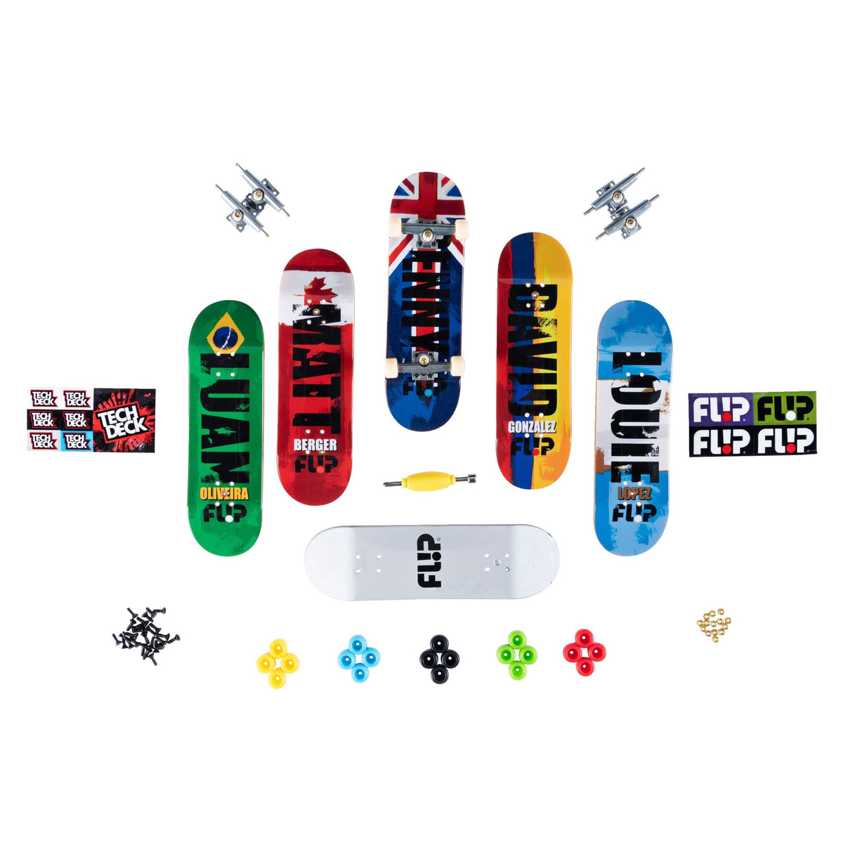 Sk8shop Finberboard Bonus Pack, Ages 6+, 6-pk