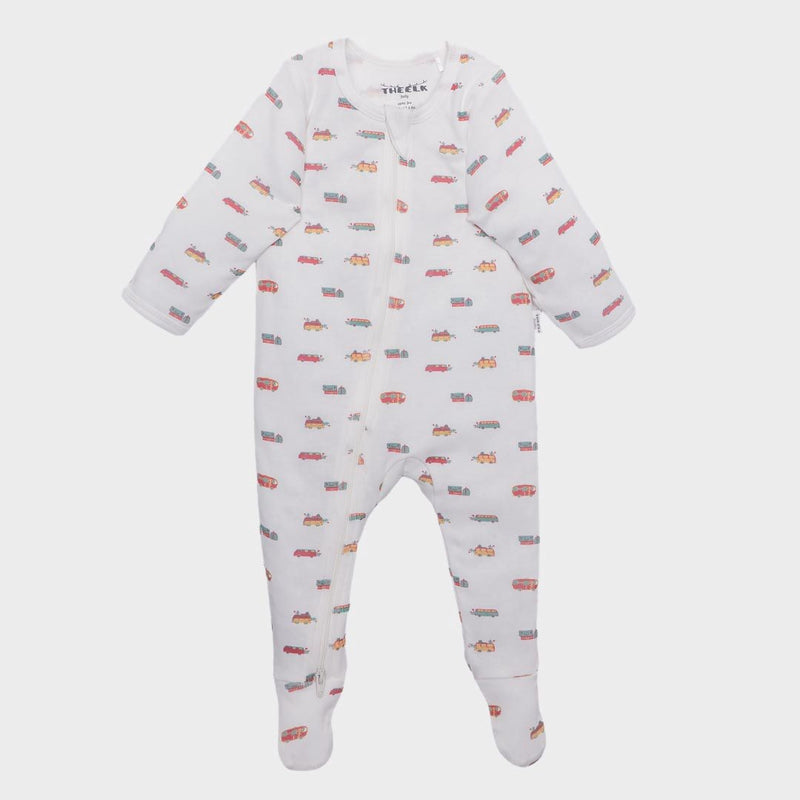 Camping Print Premium Organic Cotton Zippy, Various Sizes V9933