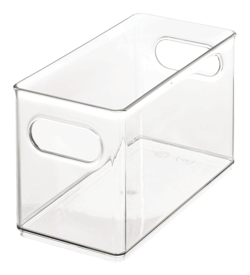 Clear Plastic Narrow Stacking Pantry Bin Storage Organizer L7737