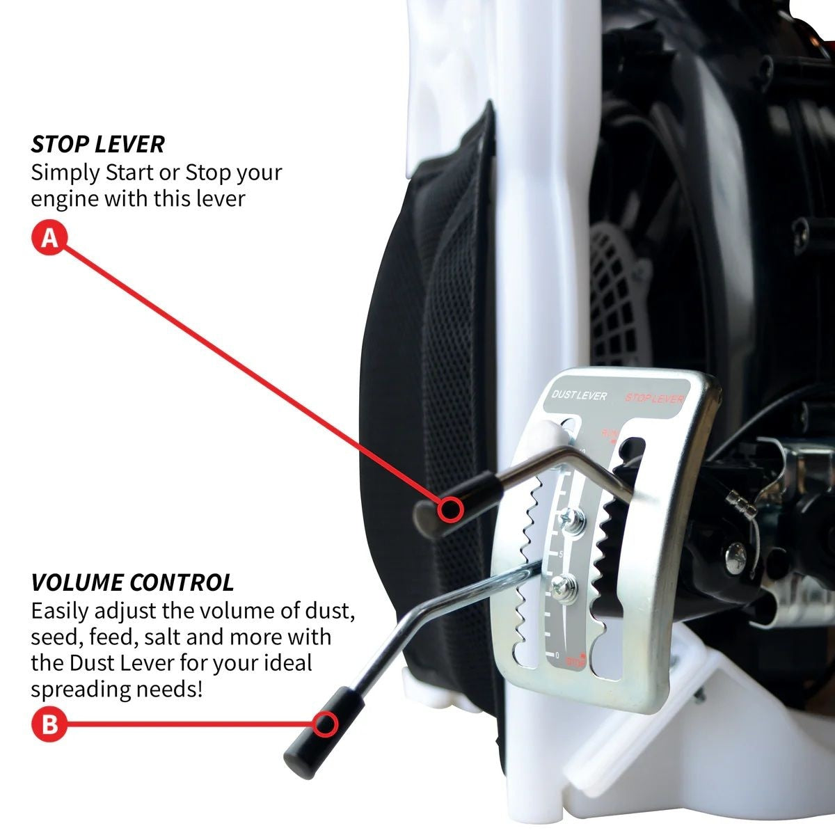 4-Gallon Backpack Motorized Fertilizer/Ice Melter Spreader