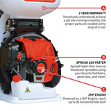 4-Gallon Backpack Motorized Fertilizer/Ice Melter Spreader