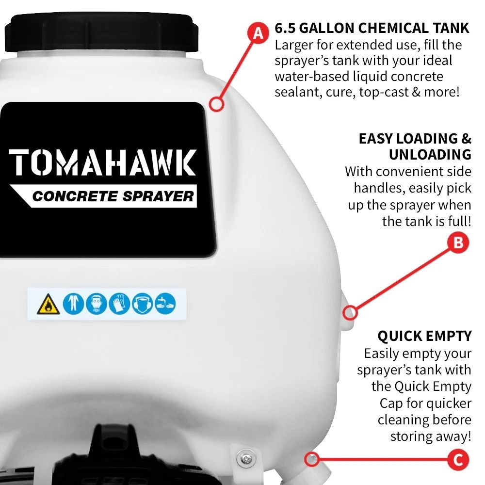 Power TCS6.5 Concrete Backpack Sprayer, 450 PSI