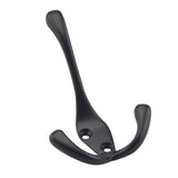 Tri-hook, 4'', Matte Black, 3pk