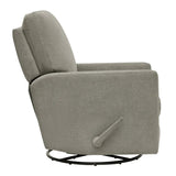 True Innovations Paxley II Grey Fabric Swivel Glider Recliner