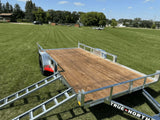 83-in x 14-ft Utility Trailer with Gate & Side ATV Ramps, Galvanized