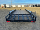 83-in x 16-ft Tandem Axle Utility Trailer, Black