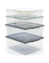 Modbox Modular Storage Bin with Lid, 8-pk