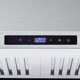 Astra Pro Wall-Mounted Range Hood, Stainless Steel, 30-in