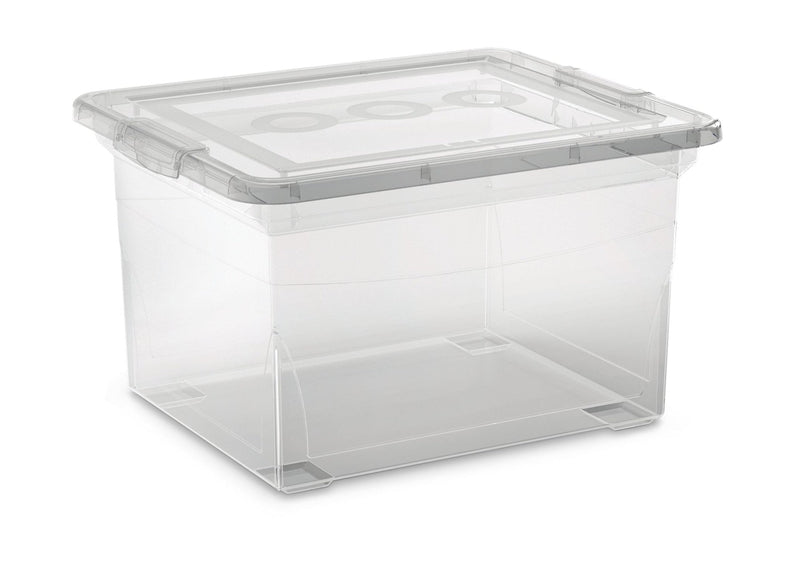 Clarity Transparent Filing Box with Lid, 32-L W19
