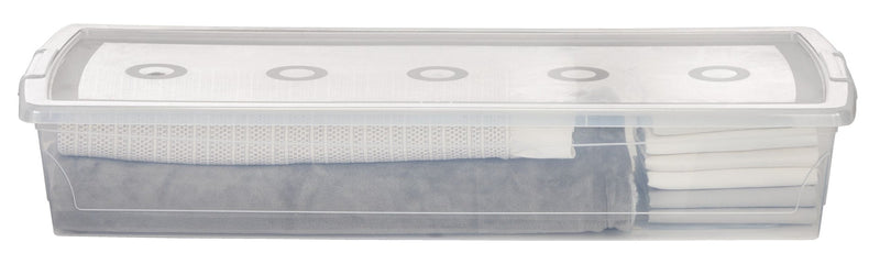 Clarity Transparent Under the Bed Storage Box with Lid, 50-L W2750