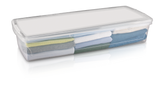 type A Clarity Transparent Under the Bed Storage Box with Lid, 50-L