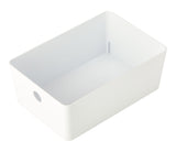 type A Flexible Storage Bin with Lid, White, 3.8-L