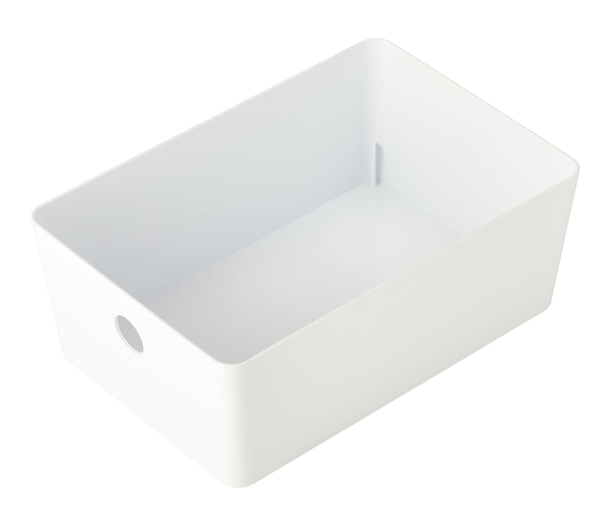 type A Flexible Storage Bin with Lid, White, 3.8-L