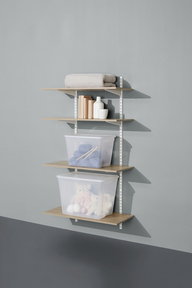 Floating Wall Shelf Board, Oak Sonoma Finish, 16 x 35-in G2953