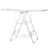 type A Heavy Duty Stainless Steel Gullwing Folding Drying Rack, 62.5 x 23.3 x 44-in
