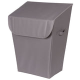 type A Laundry Hamper with Lid, 19.3 W x 12 D x 24-in H, Grey