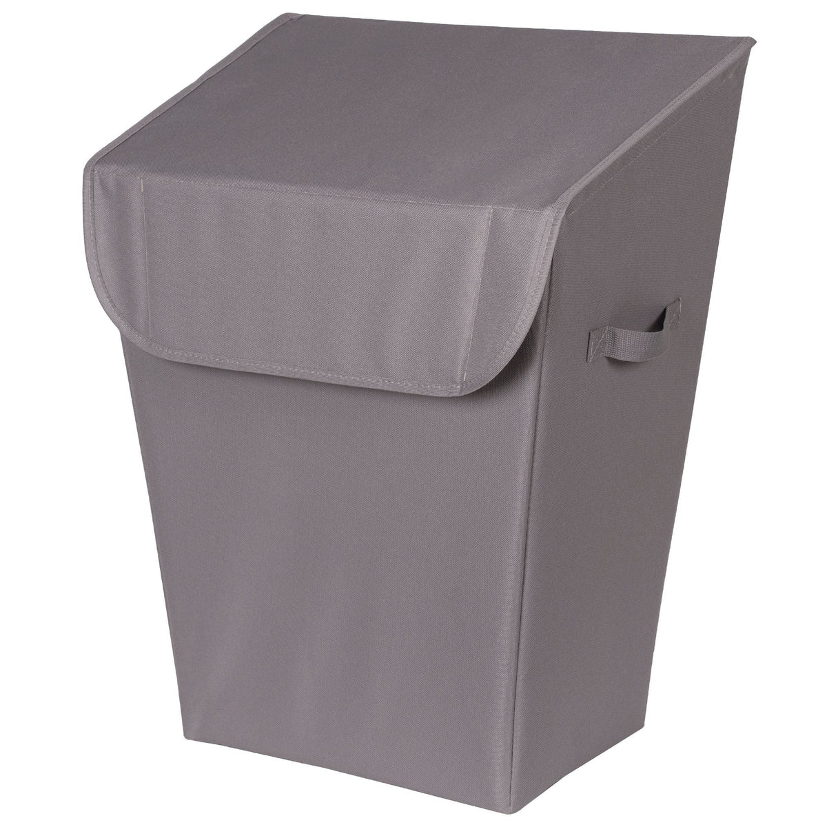 type A Laundry Hamper with Lid, 19.3 W x 12 D x 24-in H, Grey