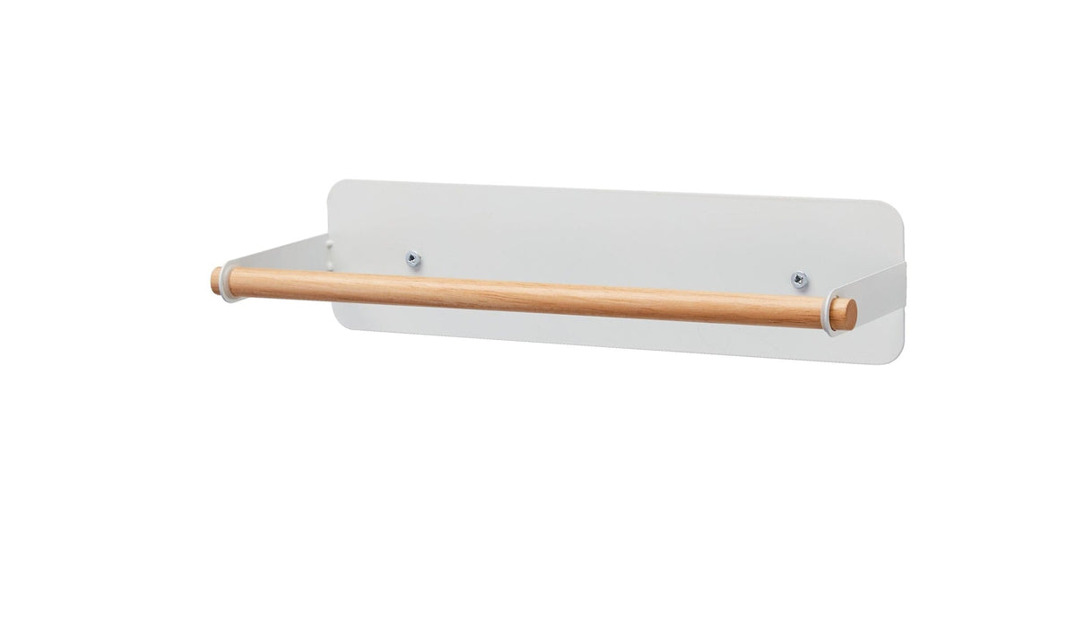 Type A Linear Under Cabinet/Wall Mount Metal Paper Towel Holder with Mounting Hardware, White