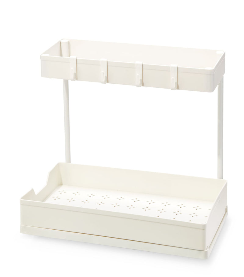 Prima Under-the-Sink 2-Tier Organizer with Drawer, White O3002