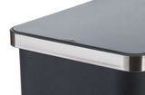 Type A Slim Black Resin Garbage Can, 15-L