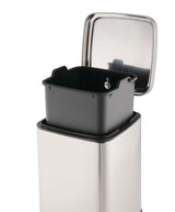 Type A Stella Stainless Steel Rectangular Step Indoor Refuse Container, B4-L