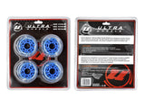 Inline Skates Replacement Wheels, Assorted Sizes, Blue, 4-pk