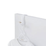 Plastic Single Over the Door Hook, White, 7.5-in