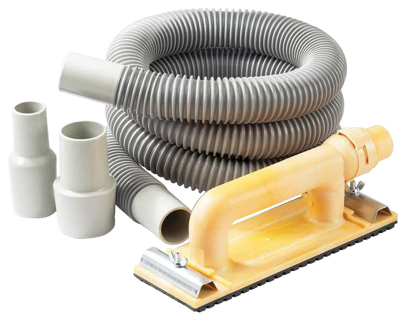 Dust-Free Sander Kit with 6-in Hose, /Vacuum Adaptors & Medium Grit Sandpaper O696