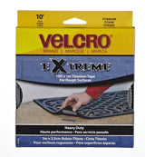 Hook-and-loop Heavy Duty UV-Resistant Extreme Titanium Strip Tape with Permanent Adhesive, 10-ft x 1in, 1-pk