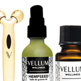 Vellum Wellness Mature Skin Kit with Essential Oils and Facial Roller