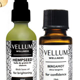 Vellum Wellness Mature Skin Kit with Essential Oils and Facial Roller