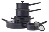 10-Piece Non-Stick Cookware Set, Black, Non-Stick Cookset, Blue, 8-pc, Aluminum Non-Stick Frypan,...