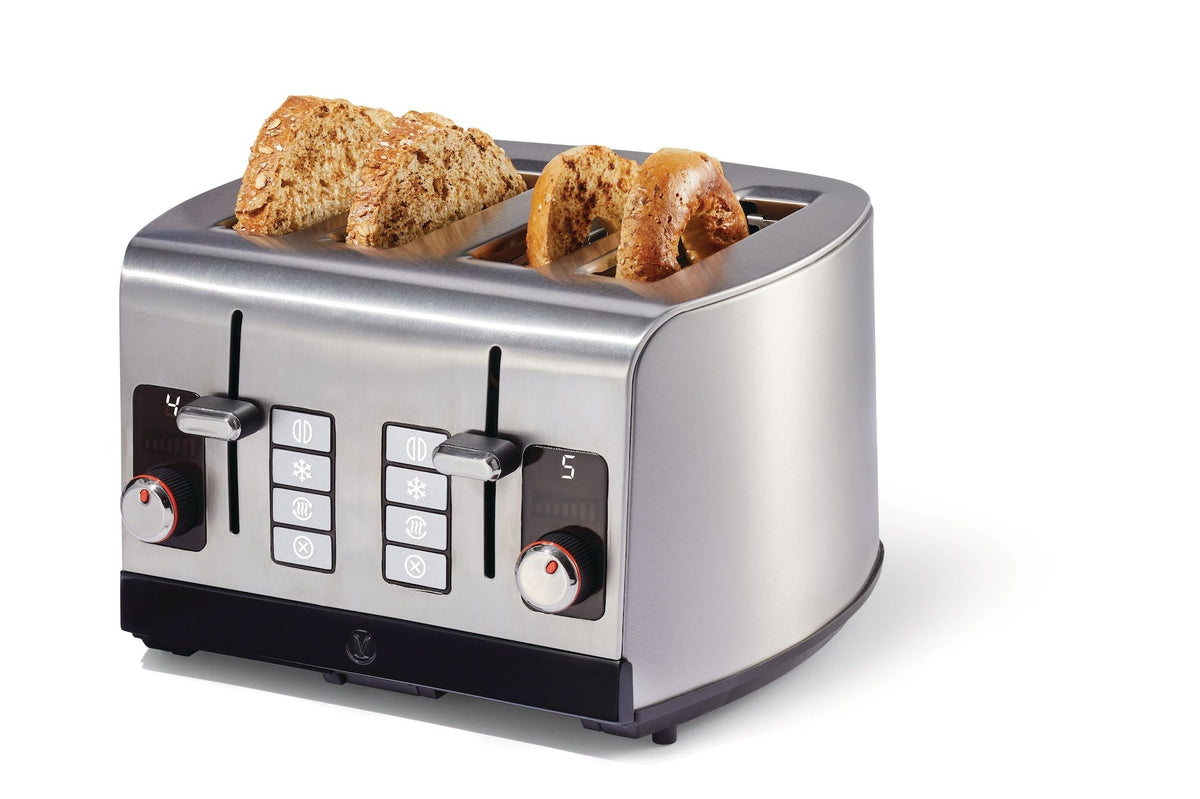 Digital Stainless Steel Toaster, 4-Slice