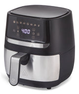 Stainless Steel Non-Stick Air Fryer, 4-qt