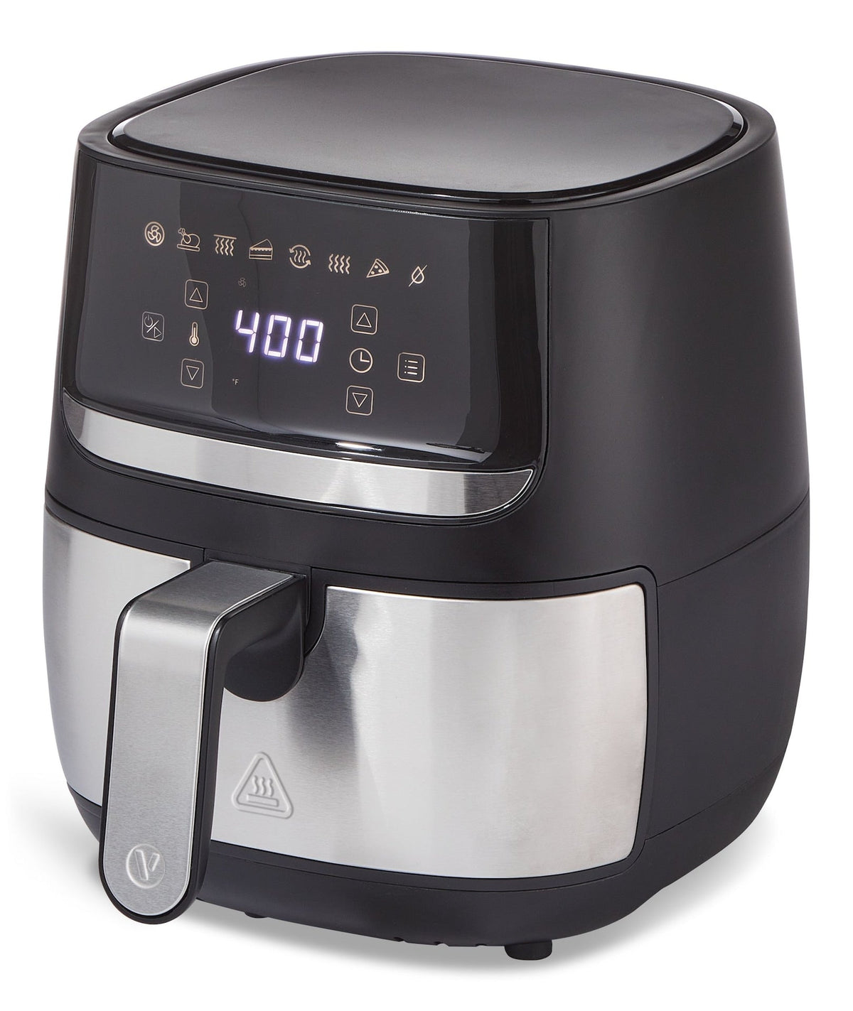 Stainless Steel Non-Stick Air Fryer, 4-qt