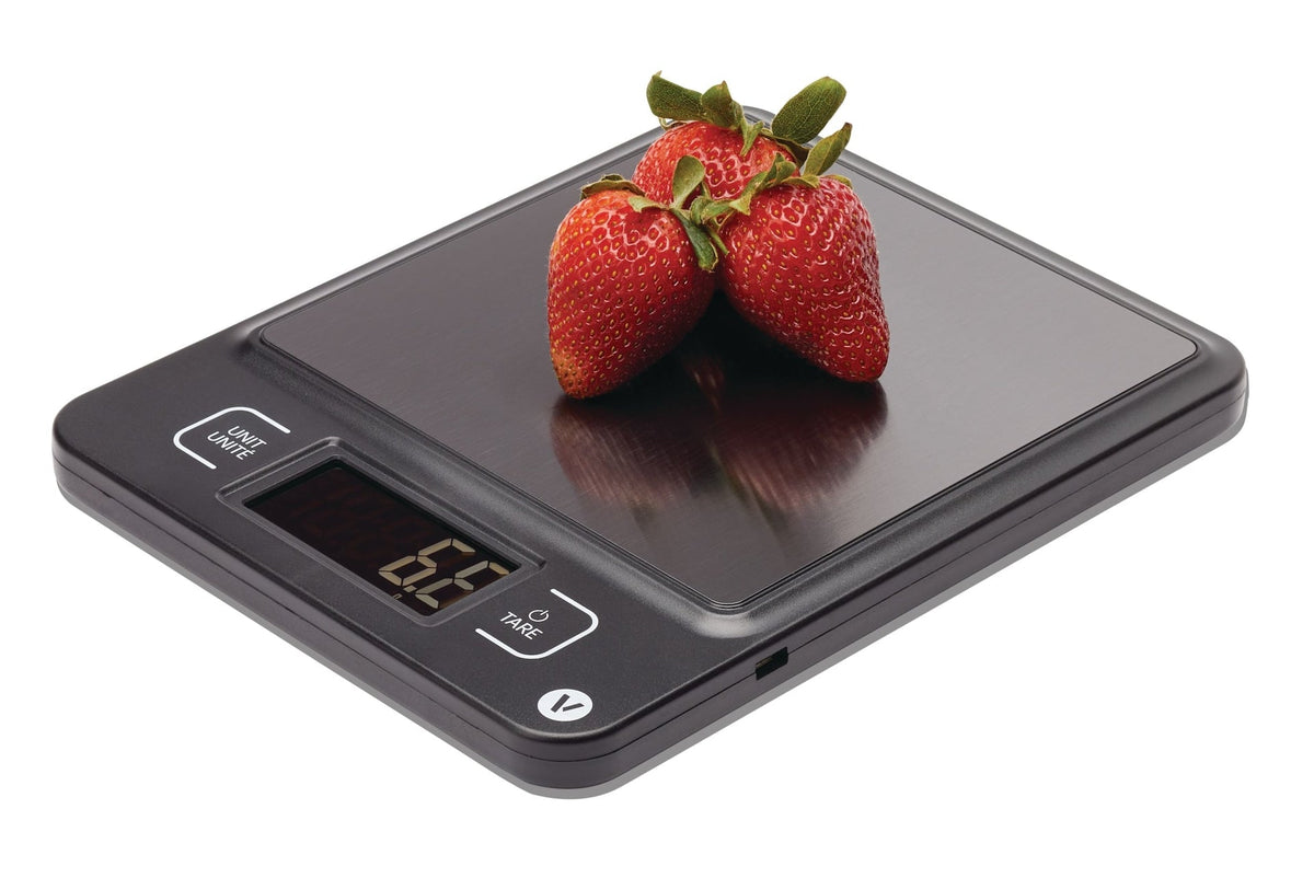 USB Rechargeable Kitchen Scale, 11-lb